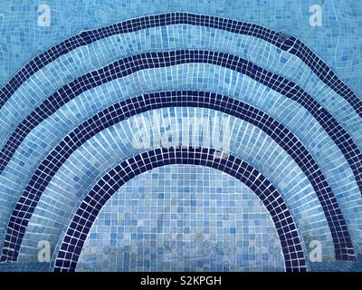 Piscina passi Foto Stock