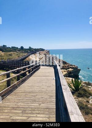 Pedestri des 7 Vallées suspendues, Algarve, Portogallo, avril 2019 Foto Stock