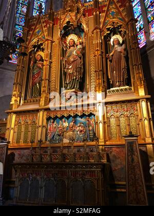 All'interno della Catedral de Mallorca Foto Stock