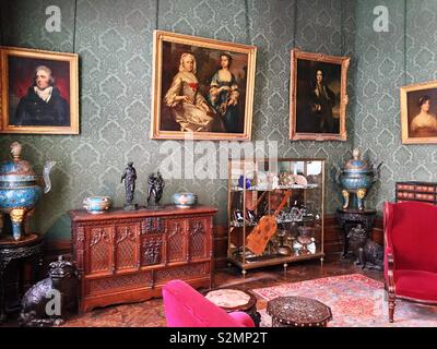 La sala fumatori nel Musée Jacquemart-André, Boulevard Haussmann, Parigi, Francia Foto Stock