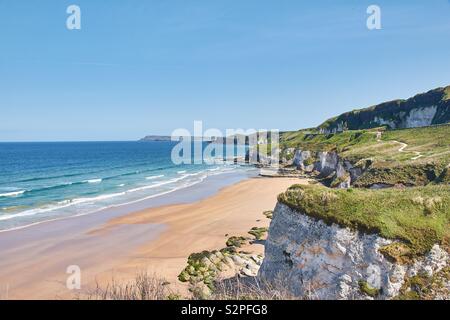 Il Whiterocks, vicino a Portrush in Irlanda del Nord. Foto Stock