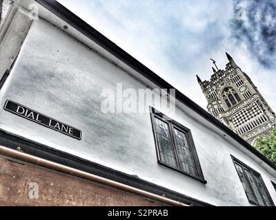 Comporre Lane, Ipswich, Suffolk, Inghilterra. Foto Stock