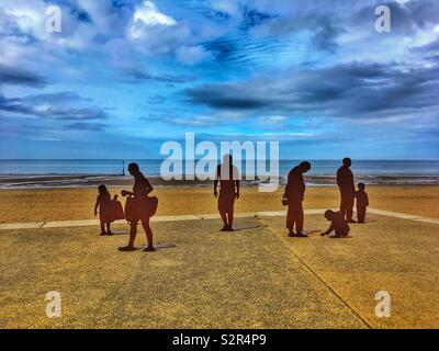 Sulla spiaggia Foto Stock