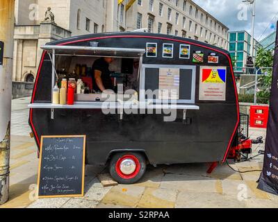 Il Bistro Bertos van a Leeds al food festival Foto Stock