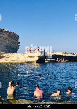 San Pietro piscina Malta Foto Stock