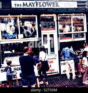 Il Mayflower vecchio Leigh Essex Foto Stock