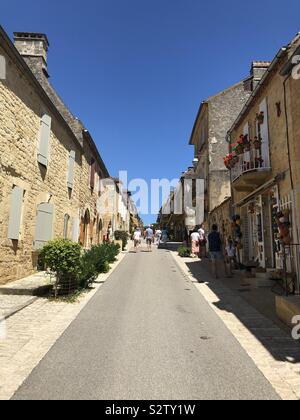 Bastide città di Domme in Dordogne Foto Stock