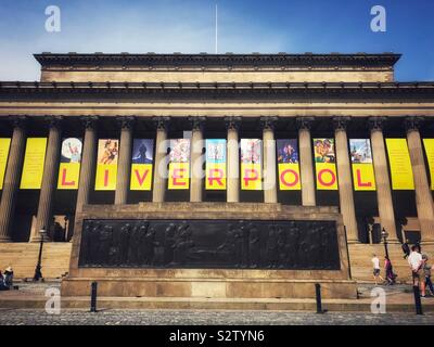 St George's Hall, Lime Street, Liverpool. Foto Stock