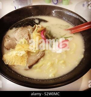 Tonkotsu ramen Foto Stock