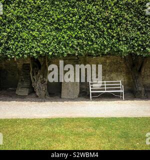 Un posto per sedersi e contemplare Foto Stock