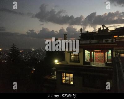 Il Monastero di Kopan, Kathmandu, Nepal Foto Stock