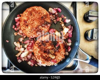 Carne hamburger gratis Foto Stock