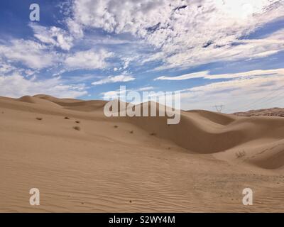 Imperial dune sabbiose dune Algodones Winterhaven California Foto Stock