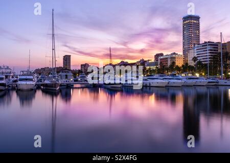 Puerto de Alicante, Spagna Foto Stock