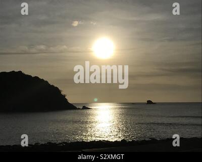 St. Lucian tramonto Foto Stock