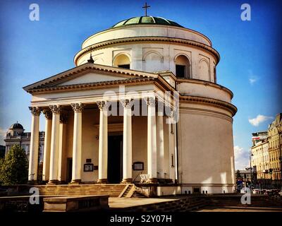 St Alexander's chiesa, Varsavia, Polonia Foto Stock