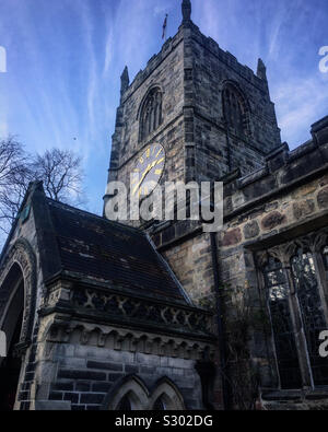 Skipton chiesa della Santa Trinità, Yorkshire Foto Stock