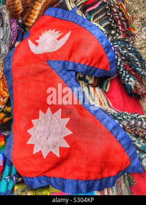 La bandiera Nepalese. Foto Stock