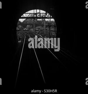 Kings Cross, Tunnel, Londra. Foto Stock