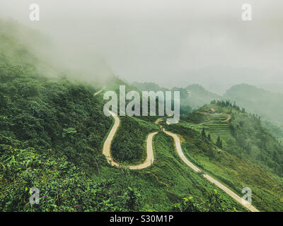 Cielo cancello in quan Ba, Ha Giang, Vietnam. Foto Stock