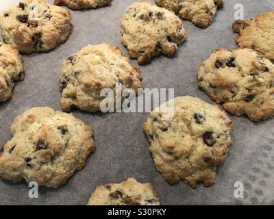 Cioccolato artigianale chip torte di roccia Foto Stock