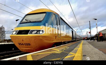 Treno ad alta velocità Foto Stock