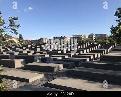 Il memoriale dell'olocausto, Berlino, Germania Foto Stock