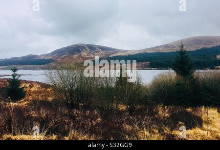 Loch Doon Reservoir, Carrick, Ayrshire, Scozia Foto Stock