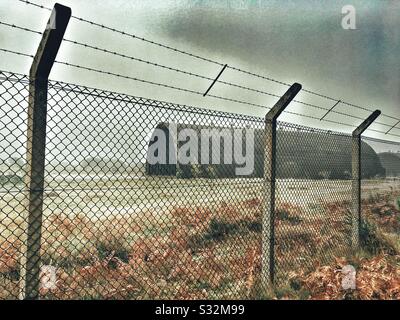 Era della Guerra fredda, base aerea della NATO Foto Stock