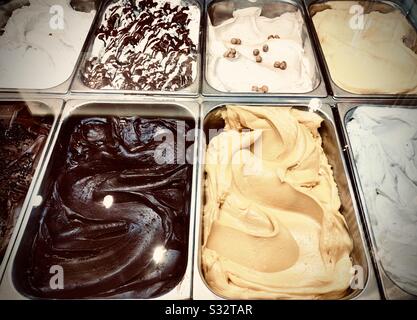 Delizioso gelato italiano Foto Stock