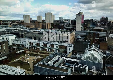 Centro di Glasgow dall'alto. Foto Stock