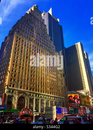 L'edificio principale di Times Square e' un edificio storico registrato dagli Stati Uniti, NYC, USA Foto Stock