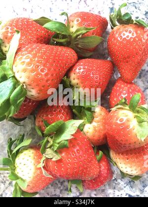 Fragole fresche Foto Stock