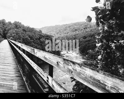 Grande Allegheny passaggio bianco e nero Foto Stock