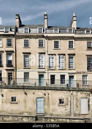 Bath in Lockdown: London Street - Somerset, Inghilterra 2020 Foto Stock