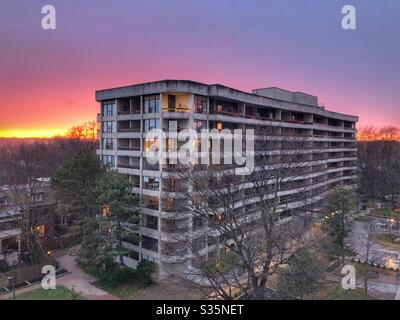 Bellissimo tramonto a Toronto. Foto Stock