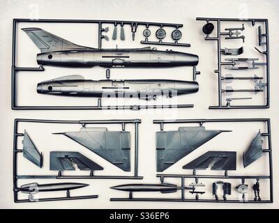 Kit per aeromobili modello in scala MIG 21 1/72 Foto Stock