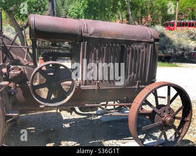 Trattore d'epoca McCormick Deering Foto Stock