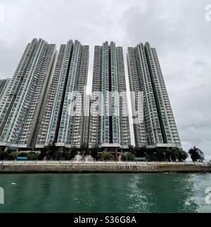 South Horizons fase II complesso residenziale sull'isola di AP Lei Chau a Hong Kong. Foto Stock