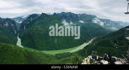 NHO Que fiume in ha Giang che è il luogo più famoso in Vietnam. Foto Stock