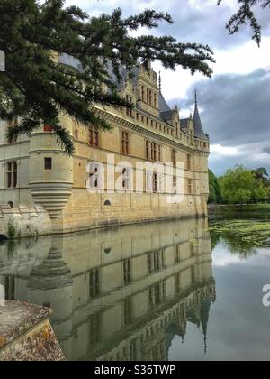 Chateau d’Azay-le-Rideau Foto Stock