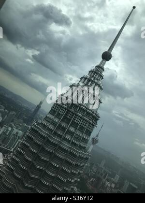 Kuala Lumpar alto luogo. Vista dalle torri gemelle Petronas. Malesia Foto Stock