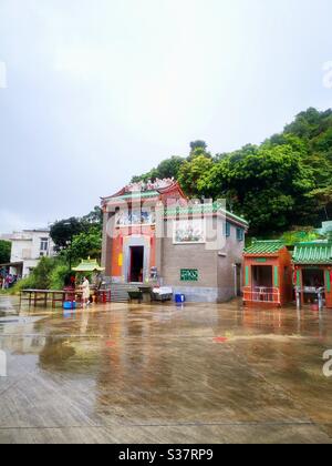 Tempio di Tin Hau a Sok kwu wan sull'isola di Lamma. Foto Stock