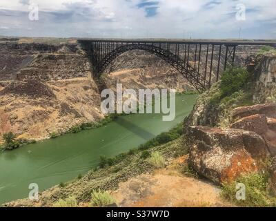 Ponte Perrine a Twin Falls Idaho USA Foto Stock