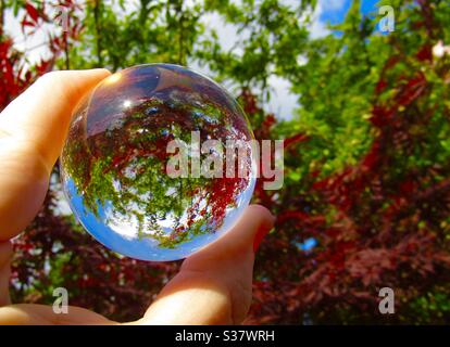 Fotografia di Lensball Foto Stock