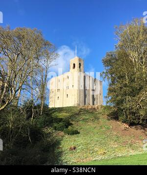 Headingham Castle in primavera Foto Stock