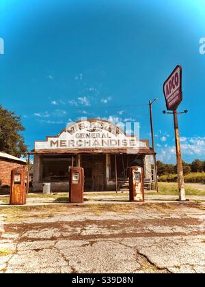 Negozio di merchandising generale d'epoca Foto Stock