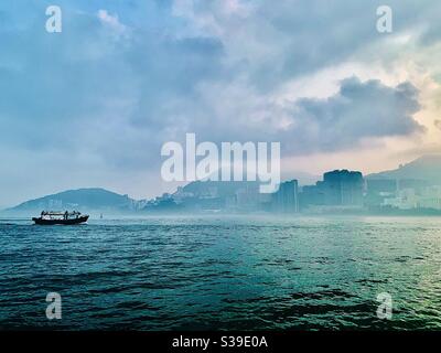 Una mattina sognante a Hong Kong. Foto Stock