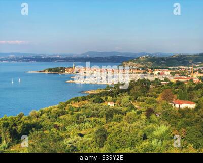 Costa slovena, penisola di Izola, Izola, Slovenia Foto Stock