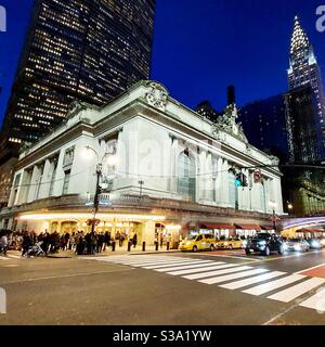 Grand Central Station di notte Foto Stock